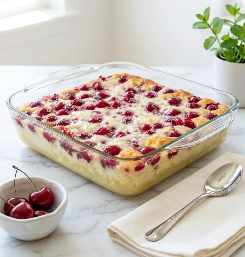 3-Ingredient Cherry Cheesecake Bars (Two-Pan Family Style)