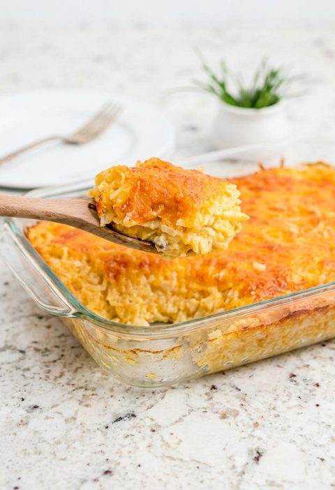 Southern 4-Ingredient Cheesy Hashbrown Casserole