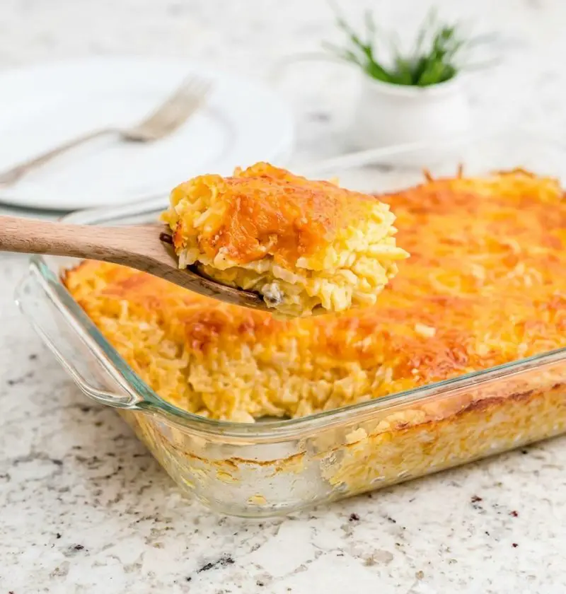 Southern 4-Ingredient Cheesy Hashbrown Casserole