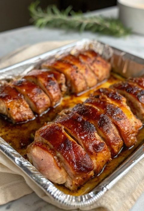 Bacon Brown Sugar Pork Tenderloin