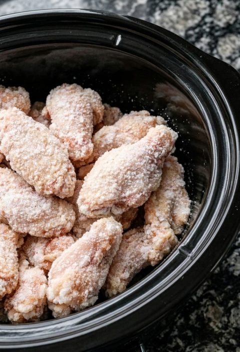 3-Ingredient Slow Cooker Poor Man's Tax Day Wings