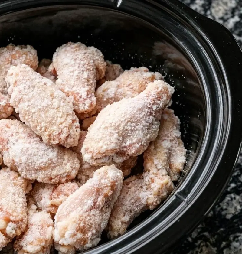 3-Ingredient Slow Cooker Poor Man's Tax Day Wings