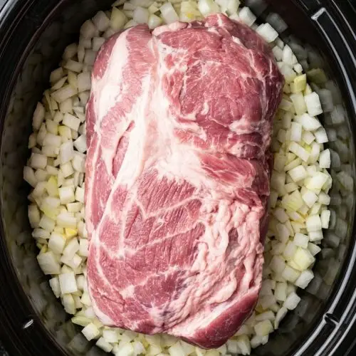 3-Ingredient Slow Cooker Pork and Sauerkraut