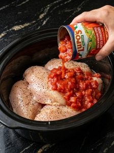 5-Ingredient Slow Cooker Chicken Breast Fajitas