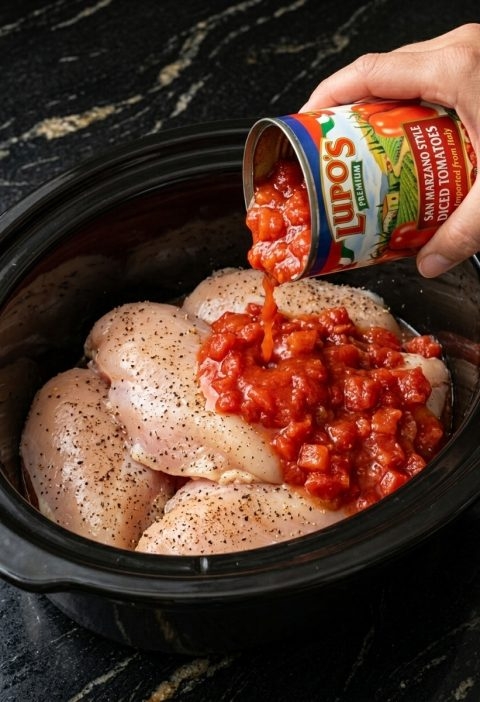 Slow Cooker 5-Ingredient Chicken Goulash