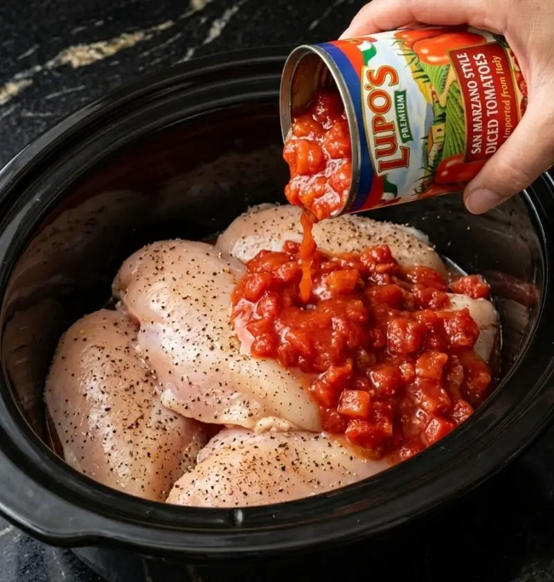 Slow Cooker 5-Ingredient Chicken Goulash