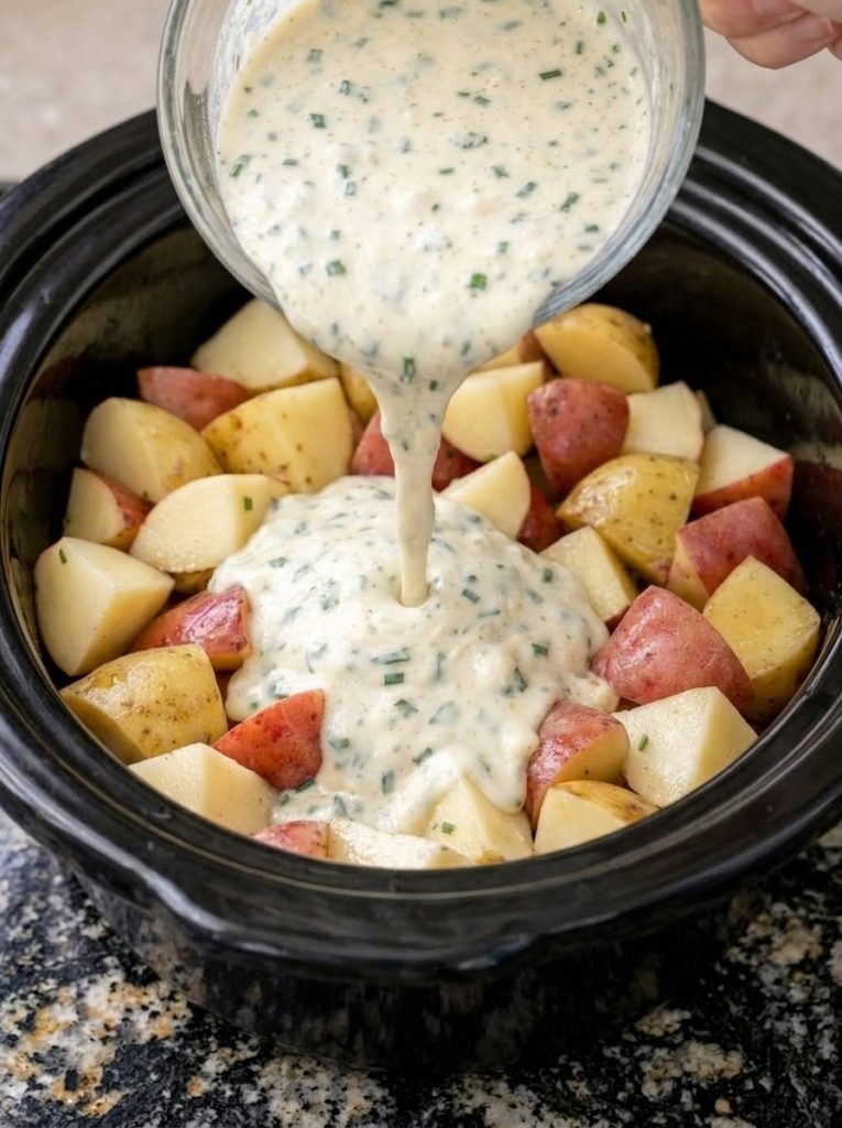 Slow Cooker Creamy Ranch Potatoes