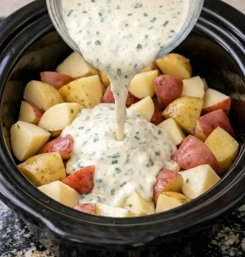 Slow Cooker Creamy Ranch Potatoes