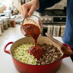 6-Ingredient Slow Cooker Taco Soup with Ground Beef