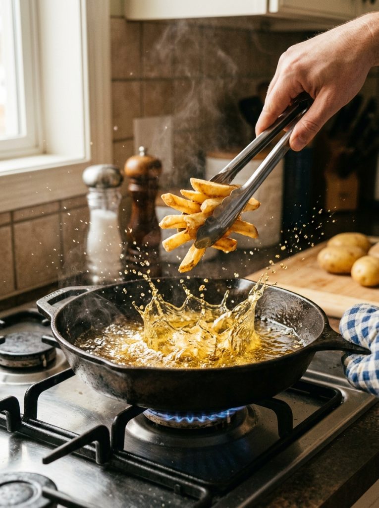 How to Keep Oil From Splattering When Frying (Without Giving Up Crispy Food)