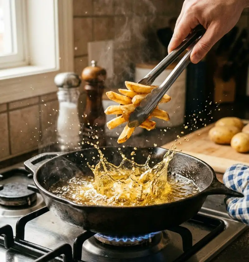 How to Keep Oil From Splattering When Frying (Without Giving Up Crispy Food)