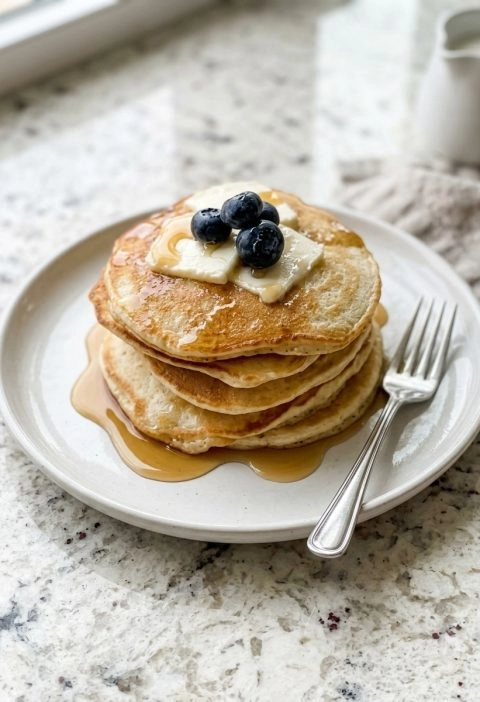 I Ran Out of Milk… So I Used Sour Cream in My Pancakes (And Honestly, I Didn’t Expect This)