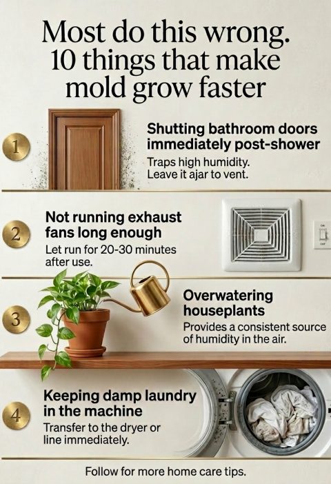 11 Everyday Habits That Secretly Invite Mold Into Your Home