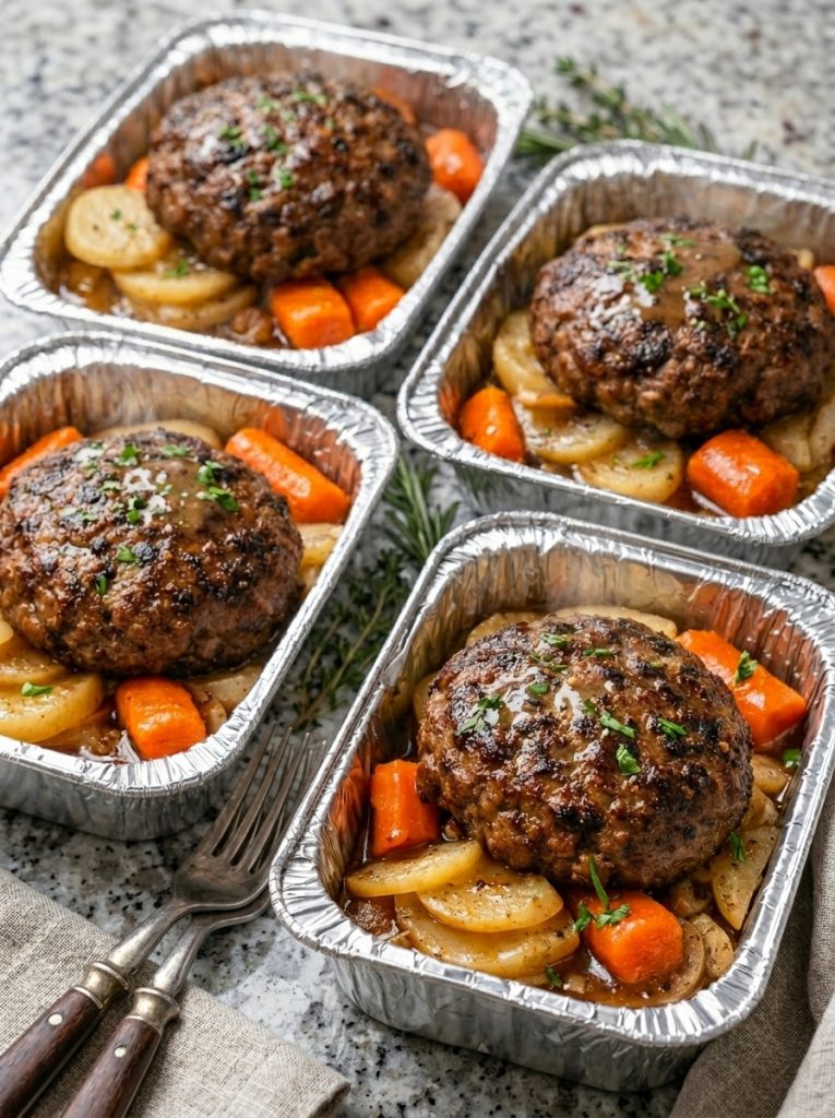 Slow Cooker 4-Ingredient Hobo Dinners
