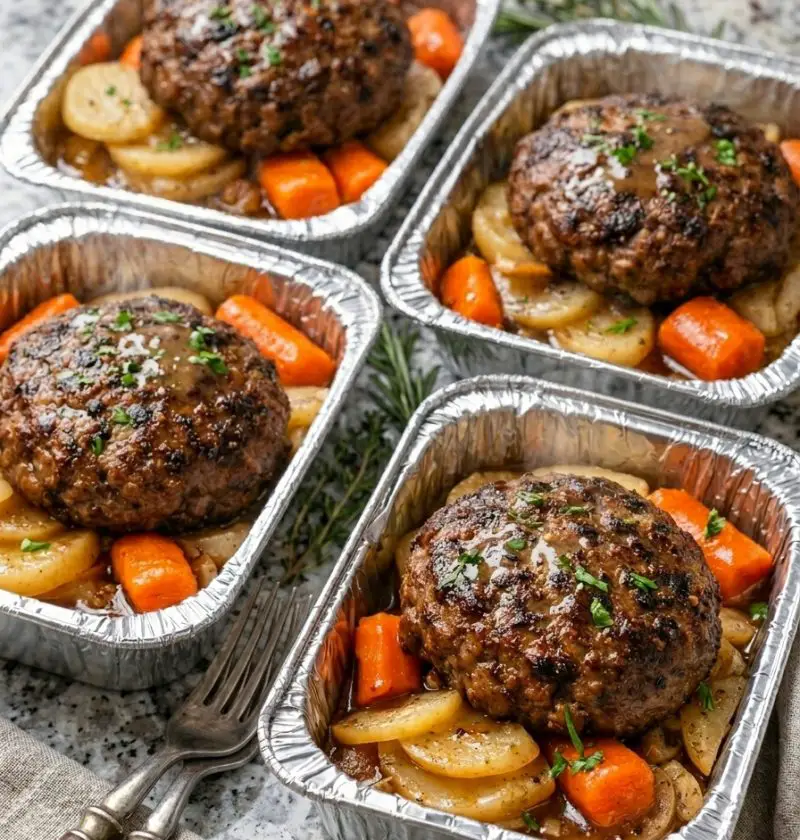 Slow Cooker 4-Ingredient Hobo Dinners