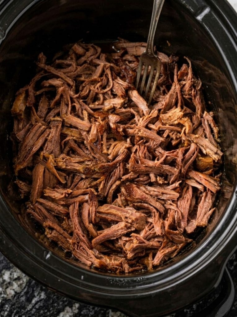 4-Ingredient Slow Cooker Championship Beef Dip