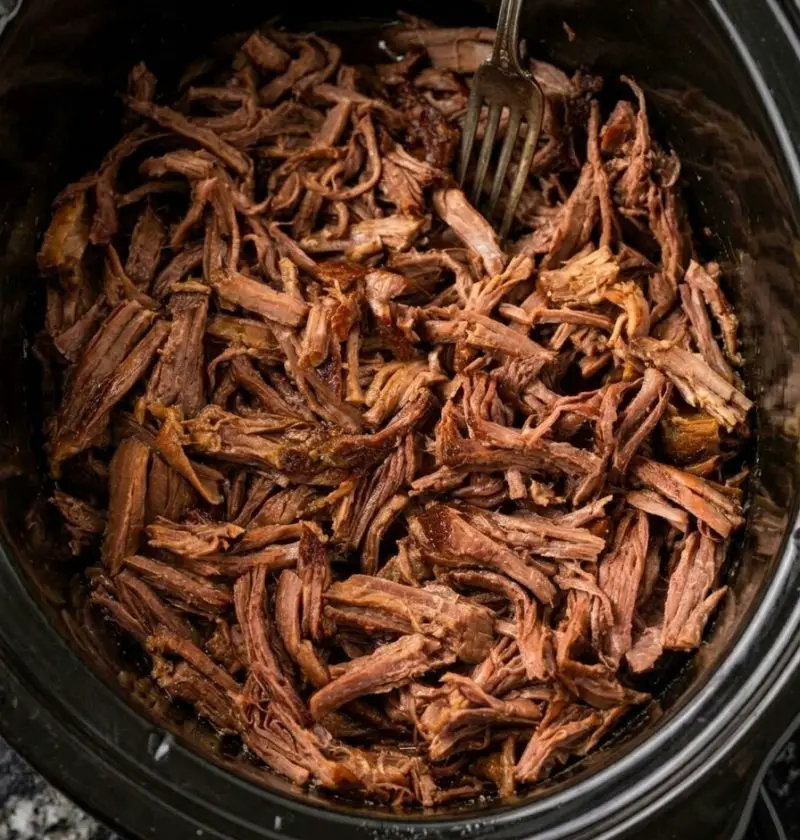 4-Ingredient Slow Cooker Championship Beef Dip