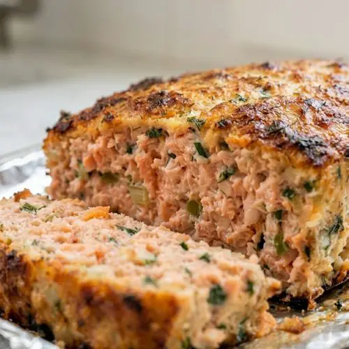 Oven Baked 6-Ingredient Retro Salmon Loaf