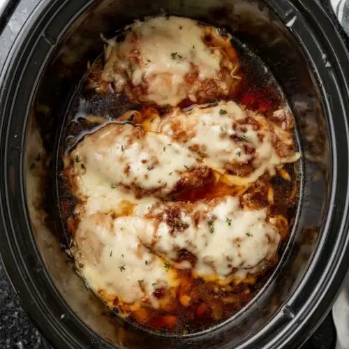 5-Ingredient Slow Cooker French Onion Chicken