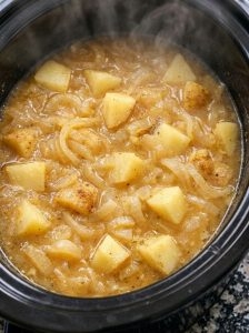 5-Ingredient Slow Cooker French Onion Chicken