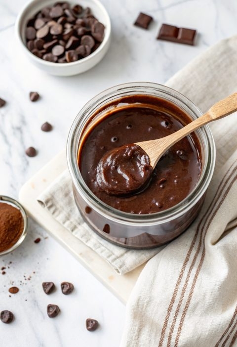 Slow Cooker 4-Ingredient Hot Fudge