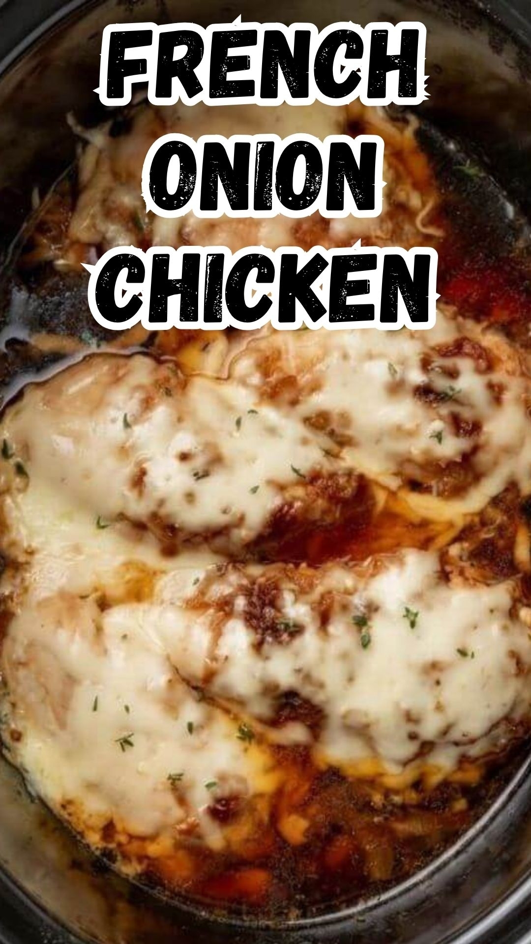5-Ingredient Slow Cooker French Onion Chicken 5-Ingredient Slow Cooker French Onion Chicken