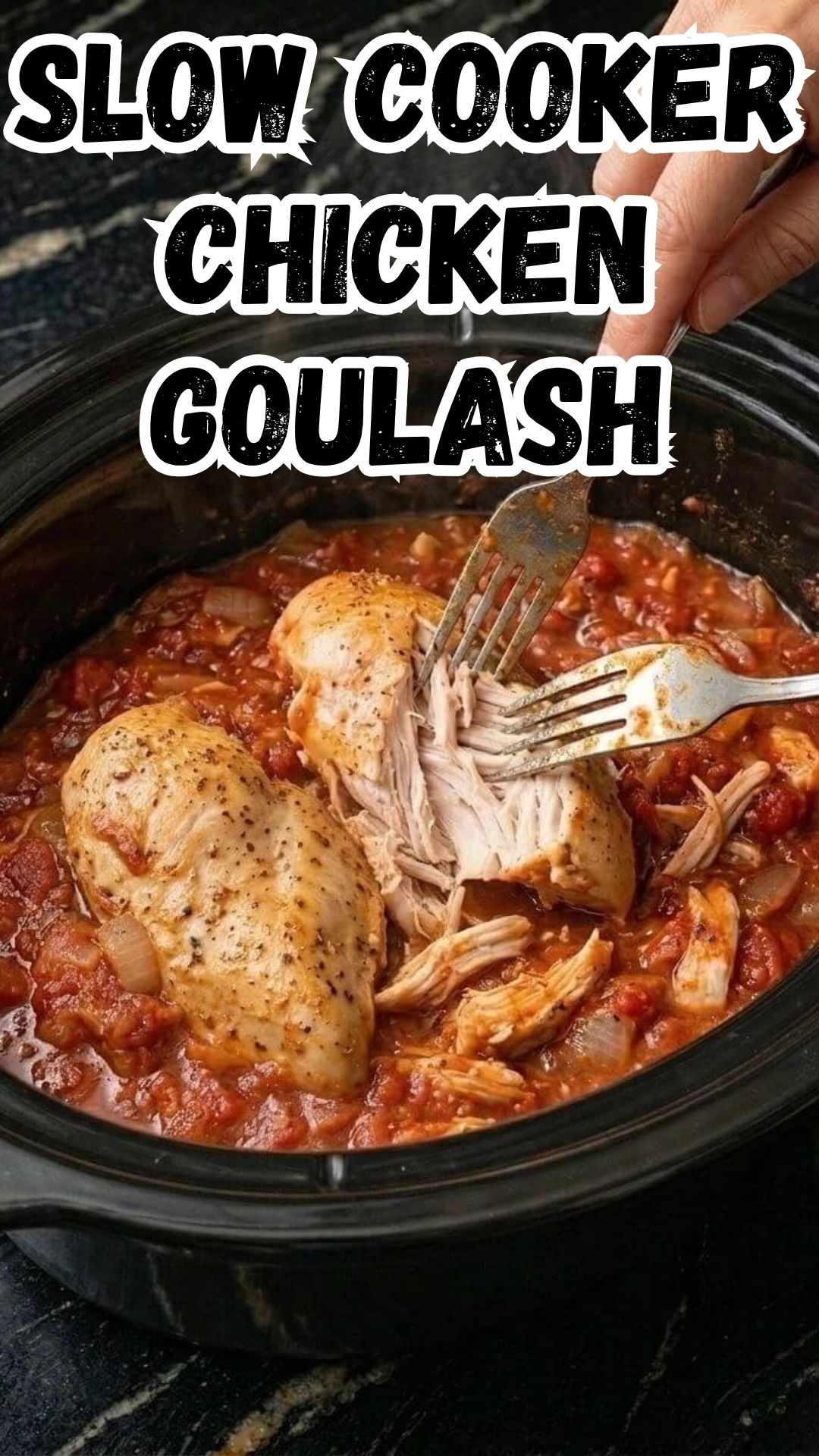 Slow Cooker 5-Ingredient Chicken Goulash Slow Cooker 5-Ingredient Chicken Goulash