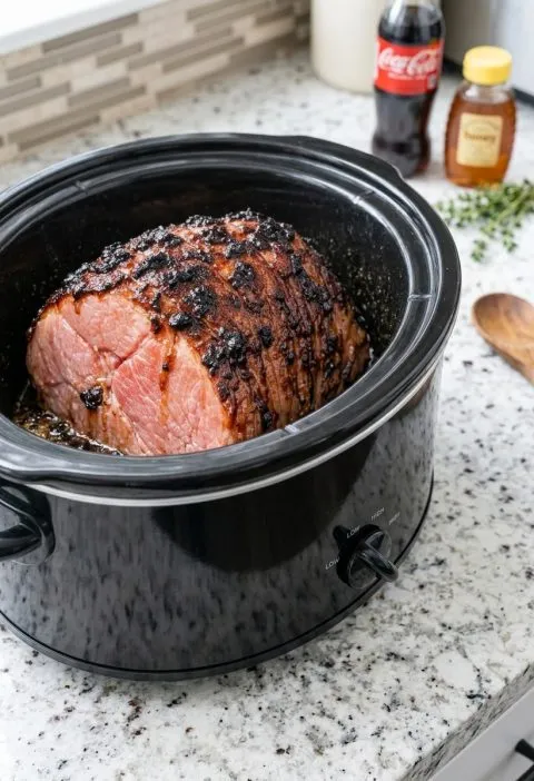 Slow Cooker 3-Ingredient Cola Ham