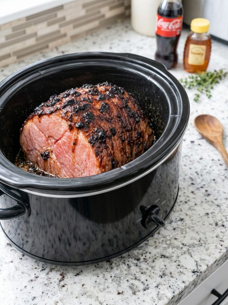 Slow Cooker 3-Ingredient Cola Ham