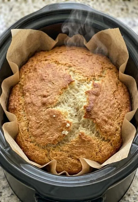 Slow Cooker 3-Ingredient Beer Bread