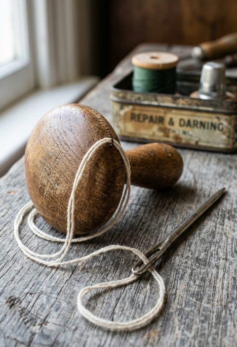 That Little Wooden “Mushroom” in Grandma’s Sewing Tin? It Wasn’t Decorative at All