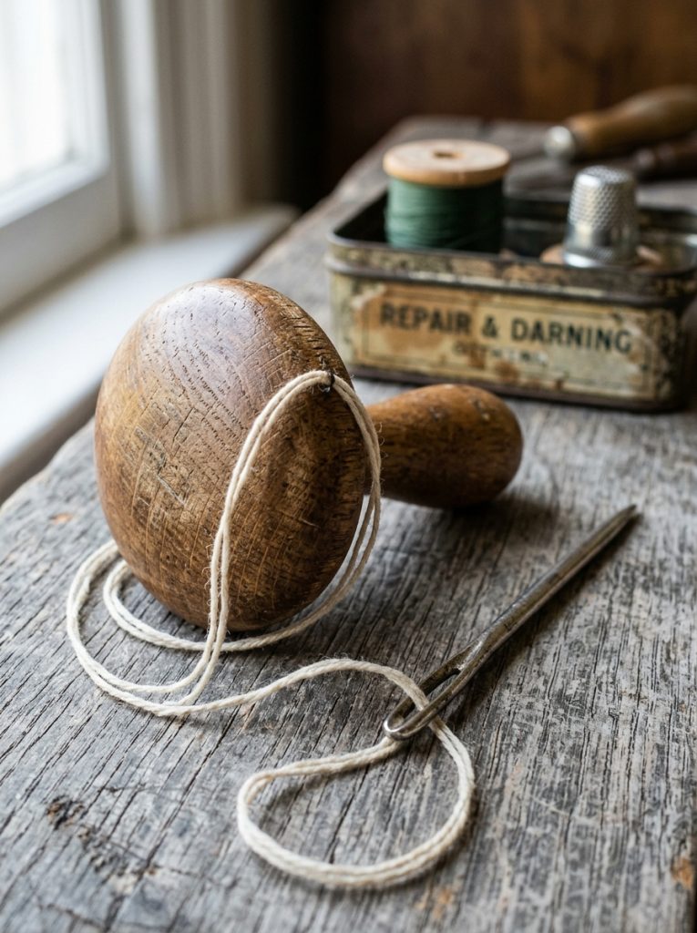 That Little Wooden “Mushroom” in Grandma’s Sewing Tin? It Wasn’t Decorative at All