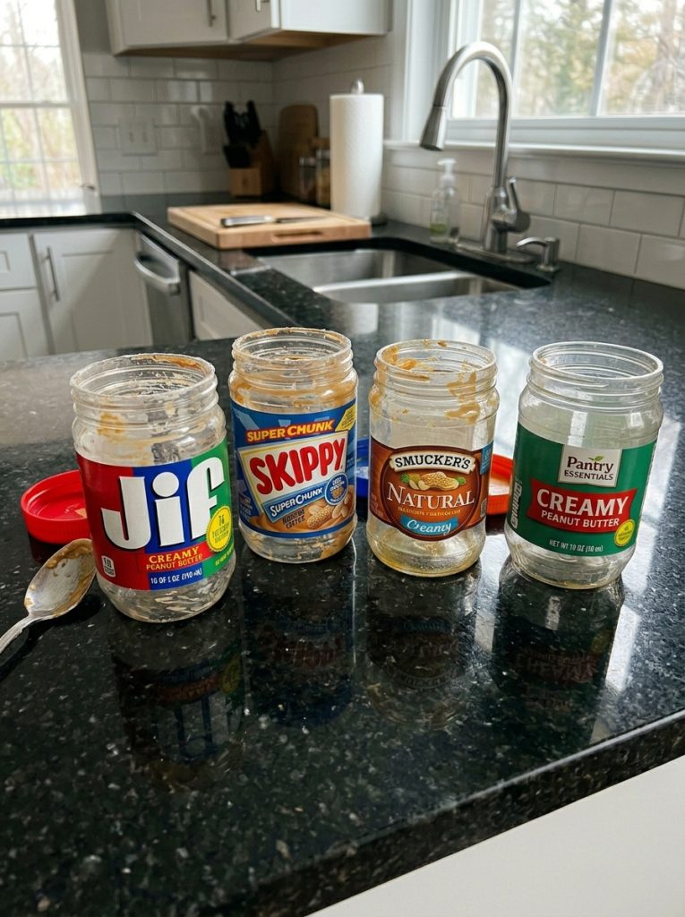 Don’t Toss Those Peanut Butter Jars Yet — 10 Surprisingly Useful Ways To Reuse Them Around The House