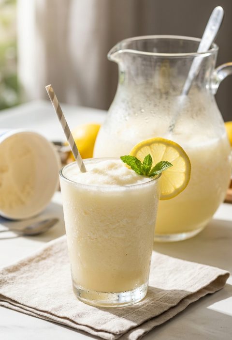 2-Ingredient Frosted Lemonade
