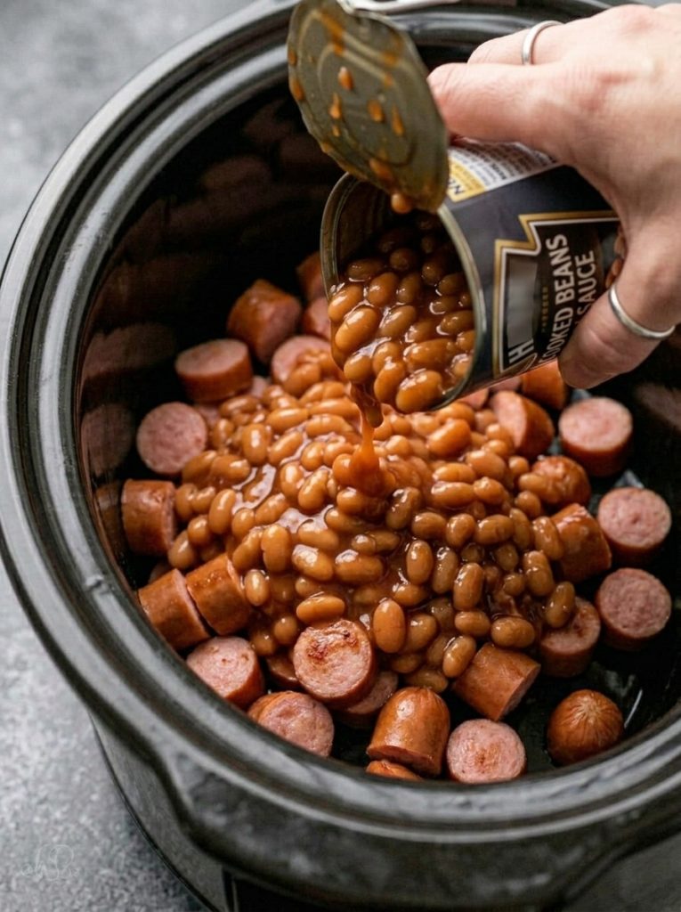 Slow Cooker 5-Ingredient Beanie Weenies
