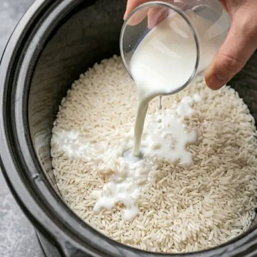 Slow Cooker Amish Rice Pudding
