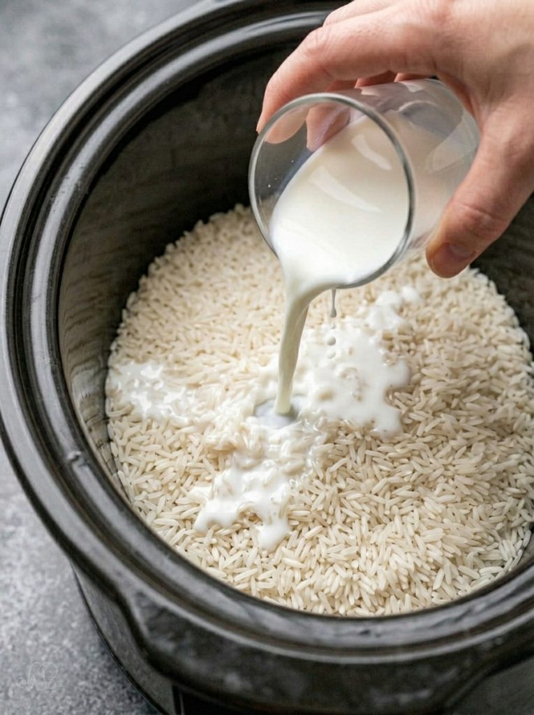 Slow Cooker Amish Rice Pudding