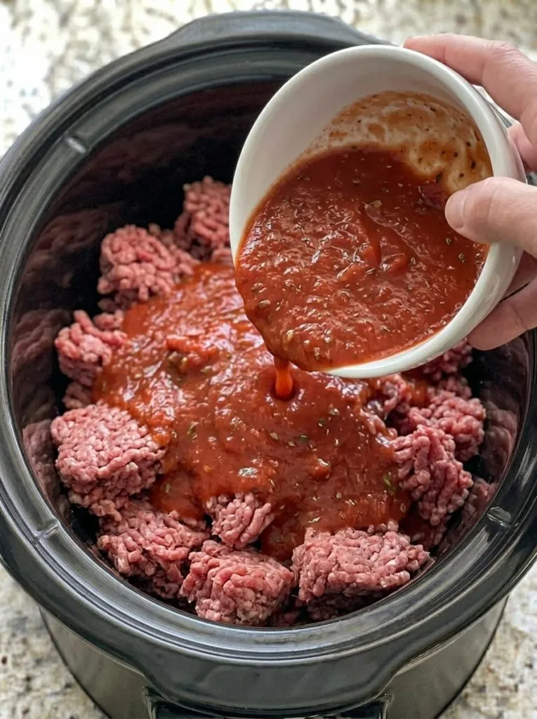 Slow Cooker Amish Country Tomato Beef Casserole