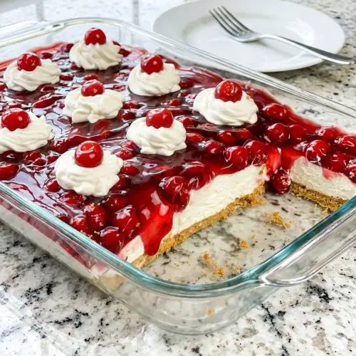 no-bake cherry cheesecake