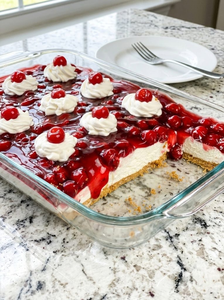 No-Bake Cherry Cheesecake