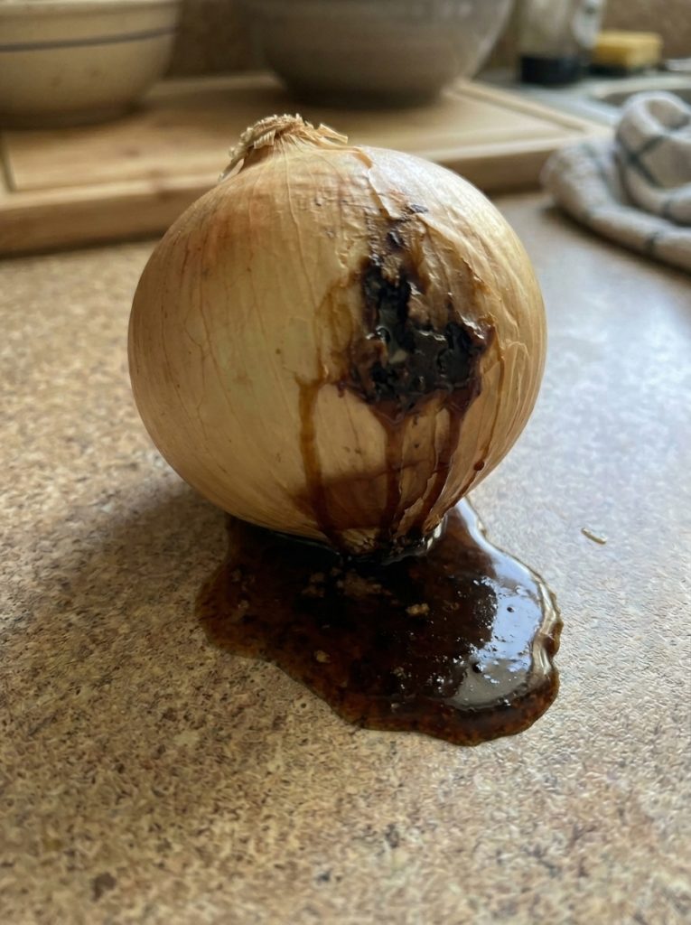 Why Is My Onion Leaking Brown Liquid? Here’s What It Actually Means