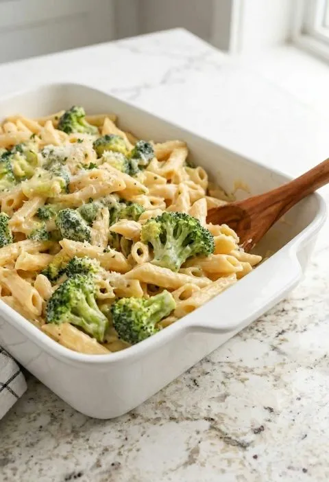 Cheddar Broccoli Noodles