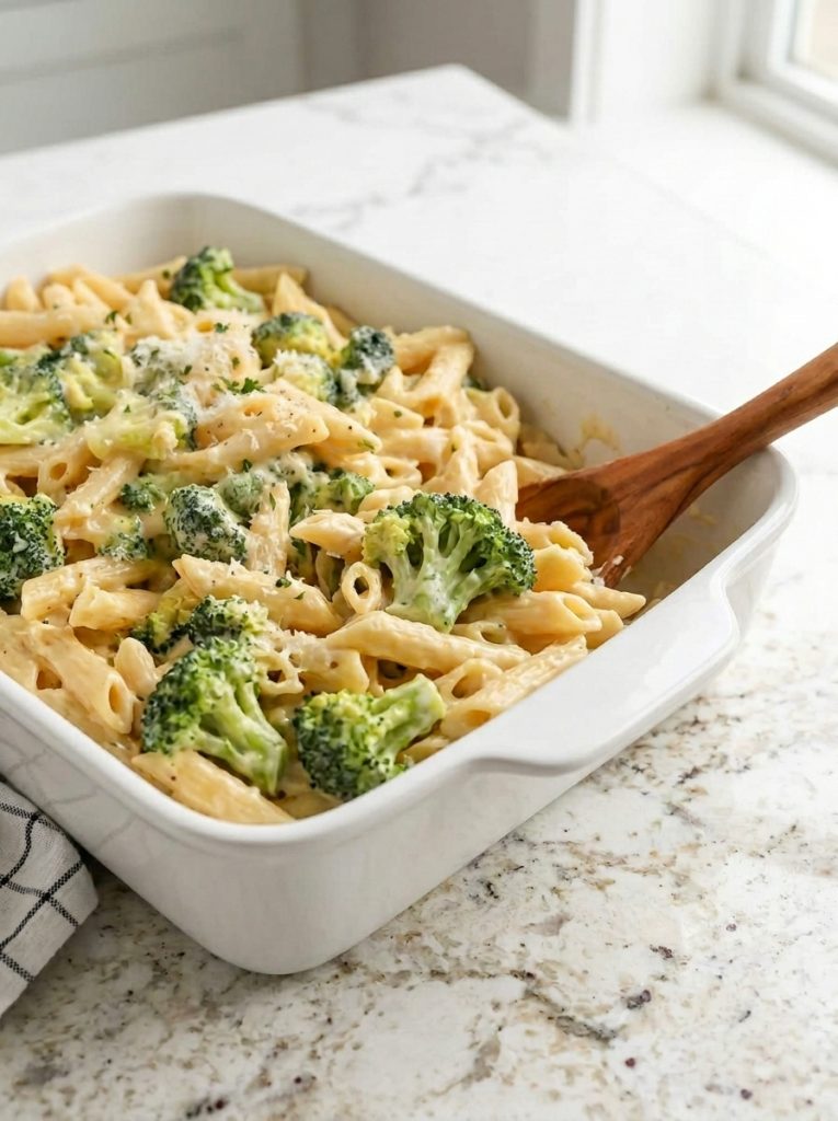 Cheddar Broccoli Noodles