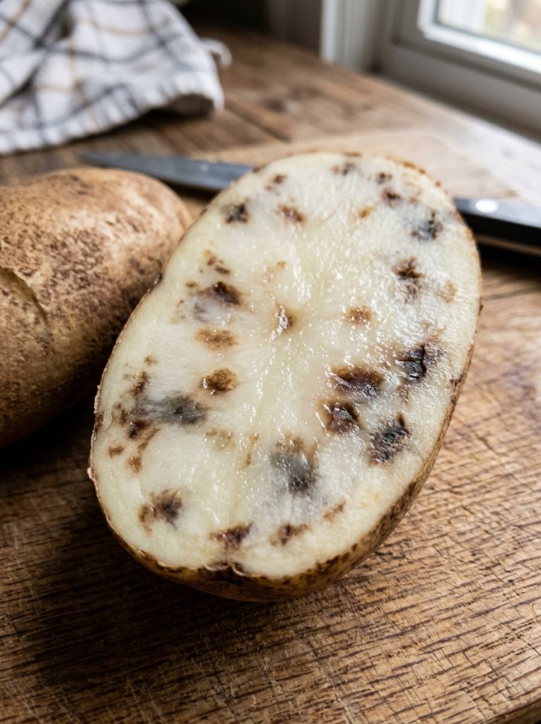 You Cut Into a Potato and Found Brown Spots Inside? Here’s What They Really Mean