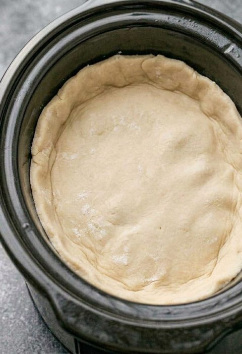 Slow Cooker Lemon Custard Pie Dessert