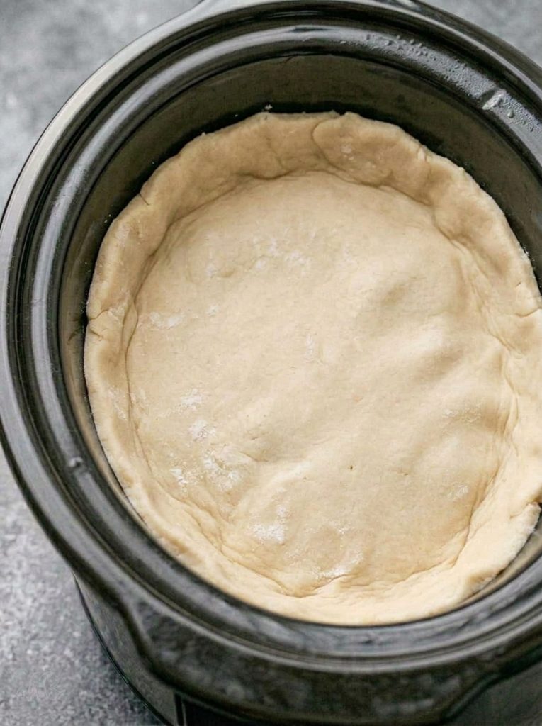 Slow Cooker Lemon Custard Pie Dessert
