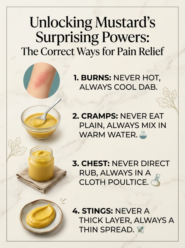 You’re Probably Using Mustard Wrong for Pain Relief — Here’s What Actually Helps