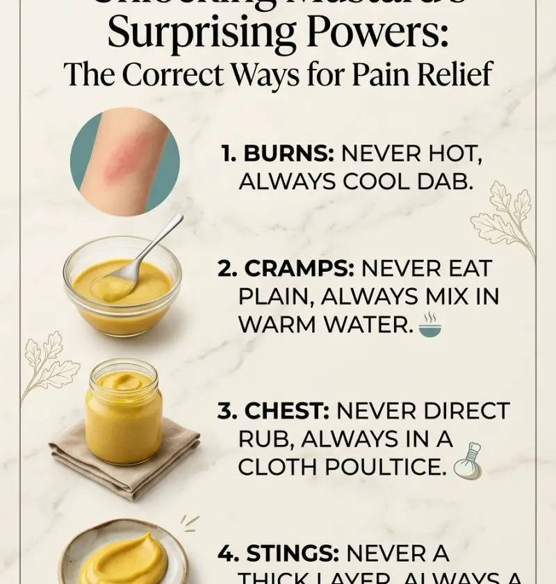 You’re Probably Using Mustard Wrong for Pain Relief — Here’s What Actually Helps