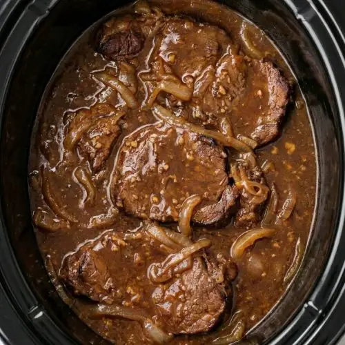 Slow Cooker Smothered Steak