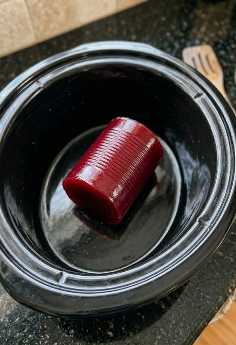 3-Ingredient Slow Cooker Cranberry Cobbler